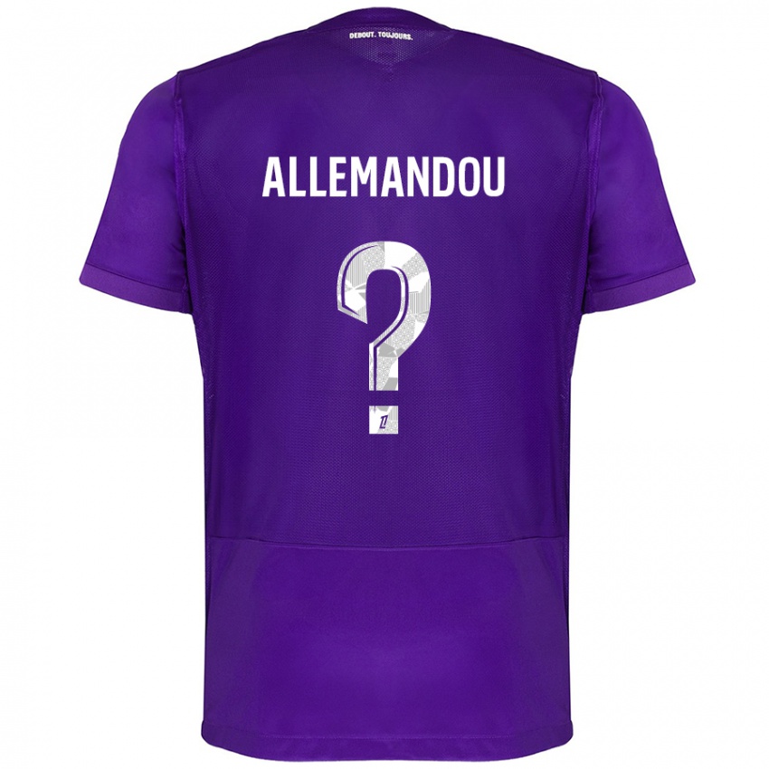 Niño Camiseta Teddy Allemandou #0 Morado Blanco 1ª Equipación 2024/25 La Camisa Chile