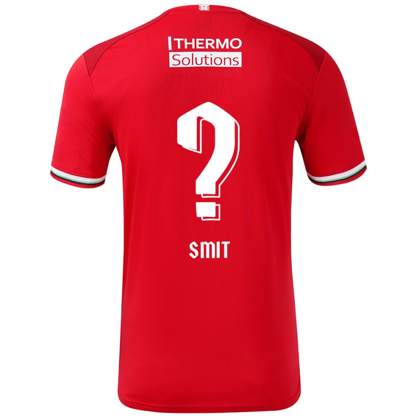 Niño Camiseta Mauro Smit #0 Rojo Blanco 1ª Equipación 2024/25 La Camisa Chile