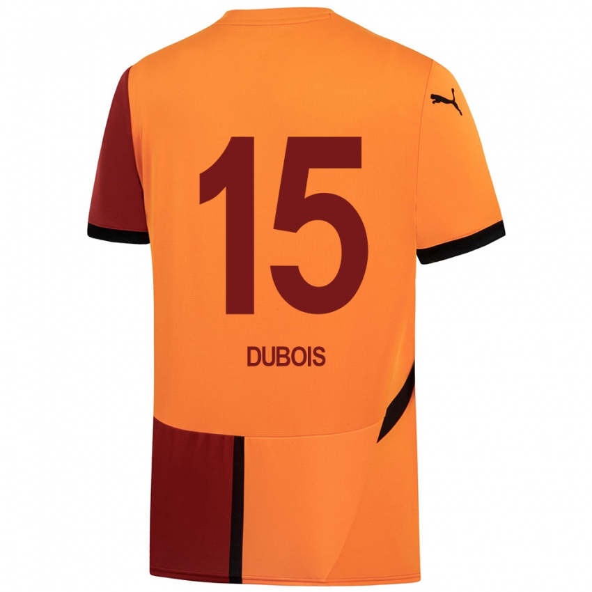 Niño Camiseta Léo Dubois #15 Amarillo Rojo 1ª Equipación 2024/25 La Camisa Chile