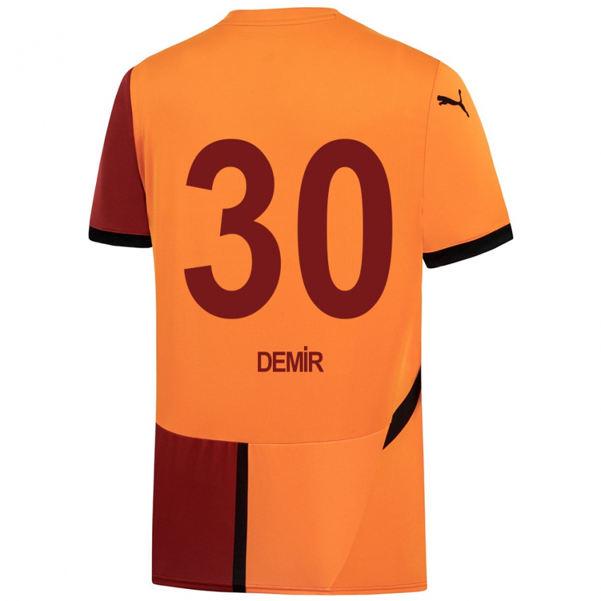 Niño Camiseta Yusuf Demir #30 Amarillo Rojo 1ª Equipación 2024/25 La Camisa Chile