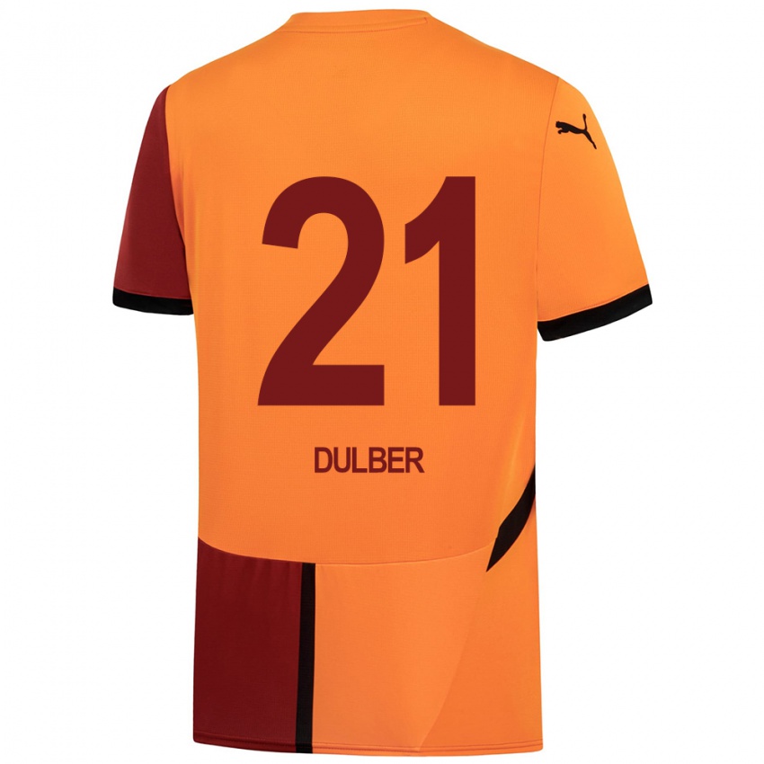 Niño Camiseta Didem Dülber #21 Amarillo Rojo 1ª Equipación 2024/25 La Camisa Chile