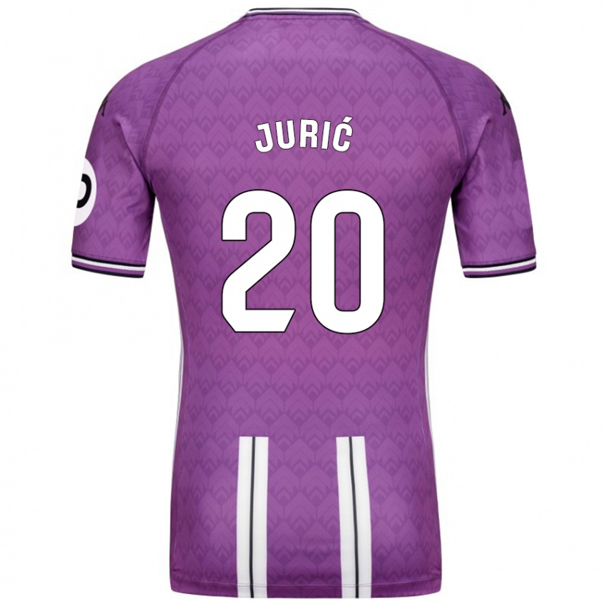 Niño Camiseta Stanko Juric #20 Púrpura Blanco 1ª Equipación 2024/25 La Camisa Chile