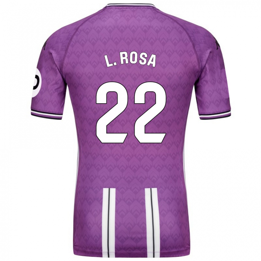 Niño Camiseta Lucas Rosa #22 Púrpura Blanco 1ª Equipación 2024/25 La Camisa Chile