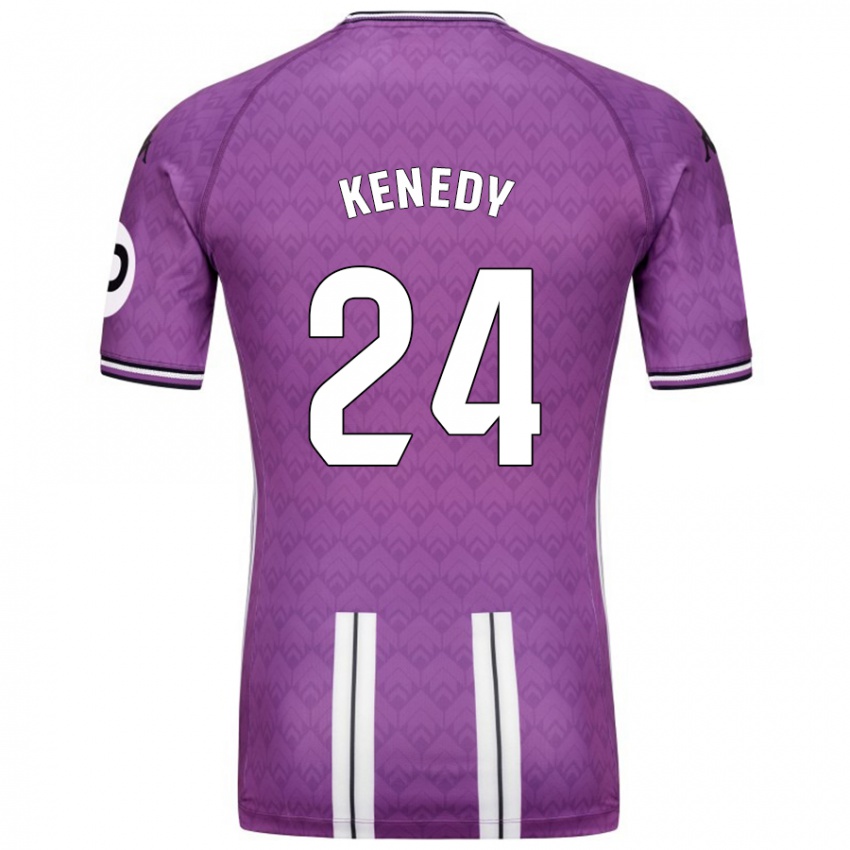 Niño Camiseta Kenedy #24 Púrpura Blanco 1ª Equipación 2024/25 La Camisa Chile