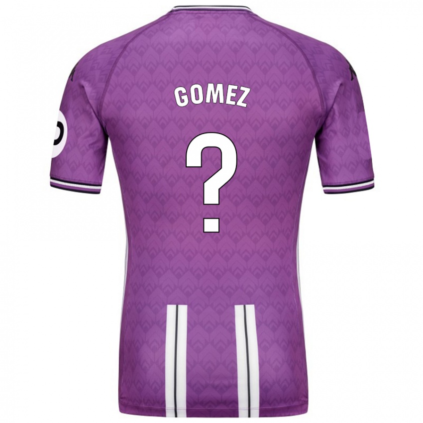 Niño Camiseta Adrián Gómez #0 Púrpura Blanco 1ª Equipación 2024/25 La Camisa Chile