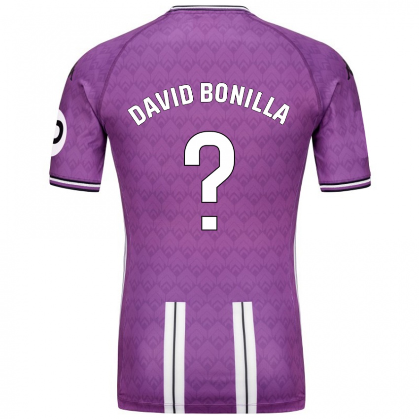 Niño Camiseta Juan David Bonilla #0 Púrpura Blanco 1ª Equipación 2024/25 La Camisa Chile