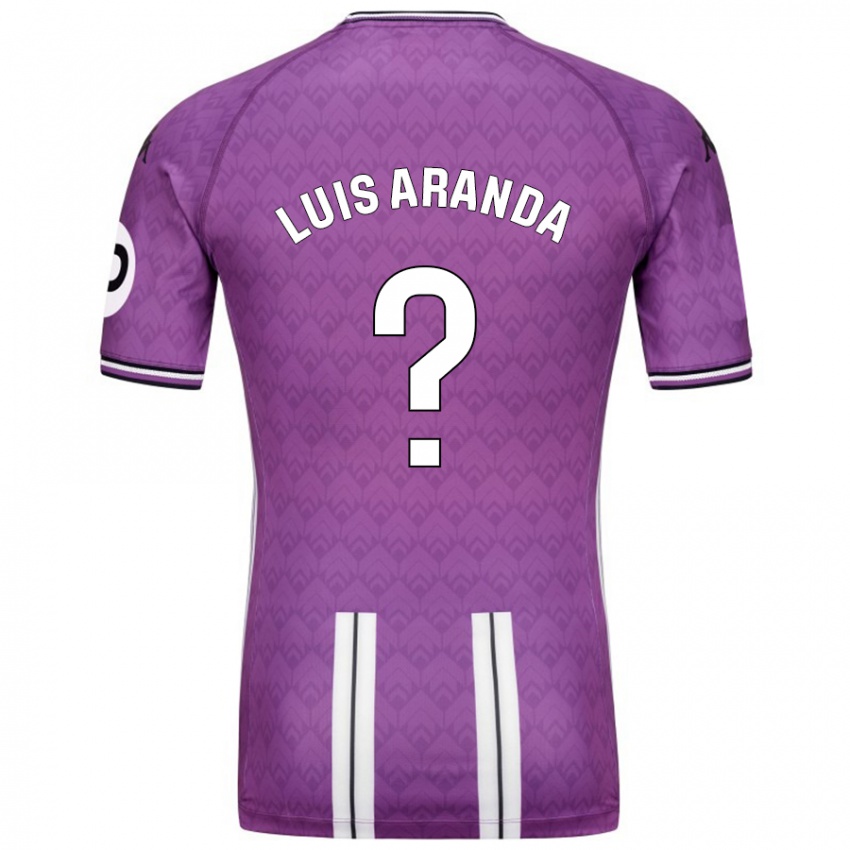 Niño Camiseta José Luis Aranda #0 Púrpura Blanco 1ª Equipación 2024/25 La Camisa Chile