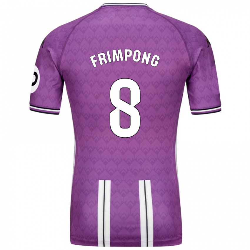 Niño Camiseta Eugene Frimpong #8 Púrpura Blanco 1ª Equipación 2024/25 La Camisa Chile