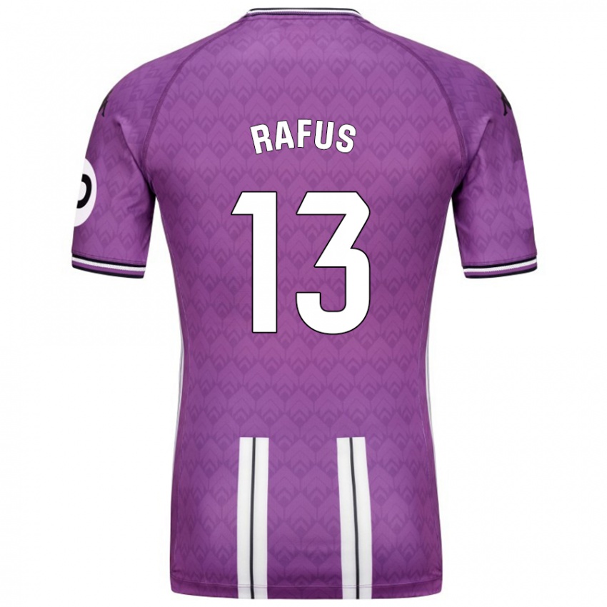 Niño Camiseta Arnau Rafus #13 Púrpura Blanco 1ª Equipación 2024/25 La Camisa Chile