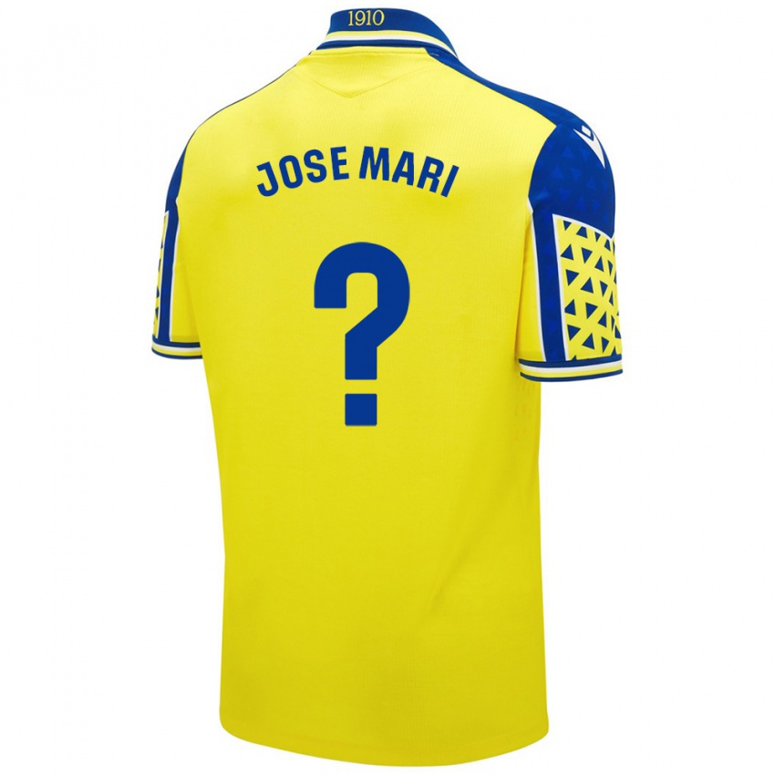 Niño Camiseta José Mari #0 Amarillo Azul 1ª Equipación 2024/25 La Camisa Chile