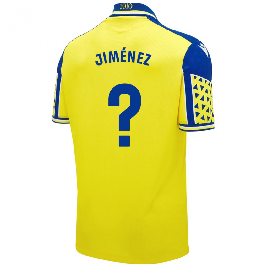 Niño Camiseta Álvaro Jiménez #0 Amarillo Azul 1ª Equipación 2024/25 La Camisa Chile