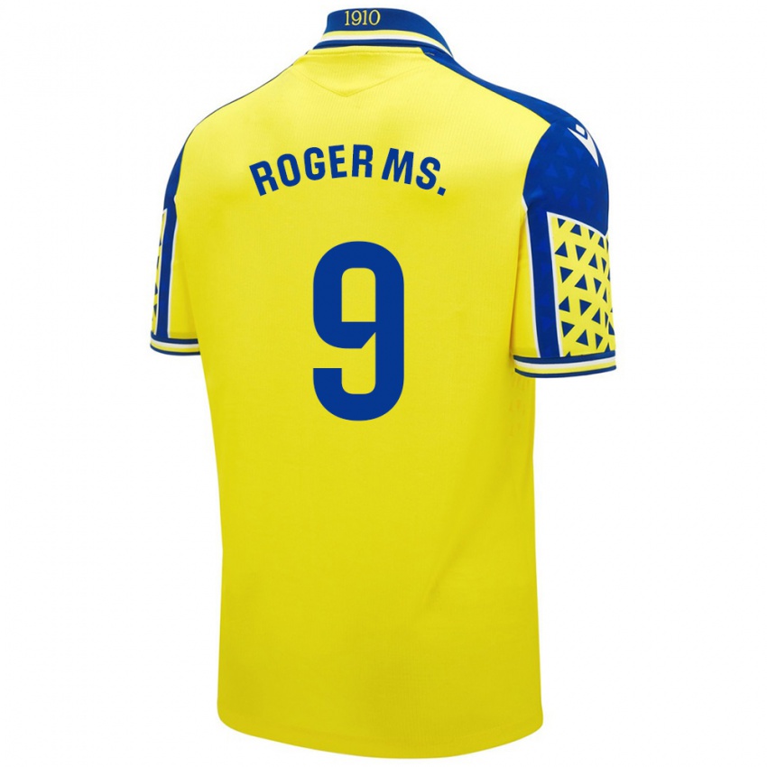 Niño Camiseta Roger Martí #9 Amarillo Azul 1ª Equipación 2024/25 La Camisa Chile