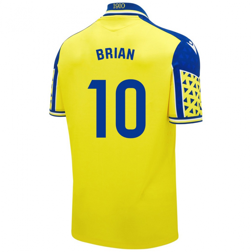 Niño Camiseta Brian Ocampo #10 Amarillo Azul 1ª Equipación 2024/25 La Camisa Chile