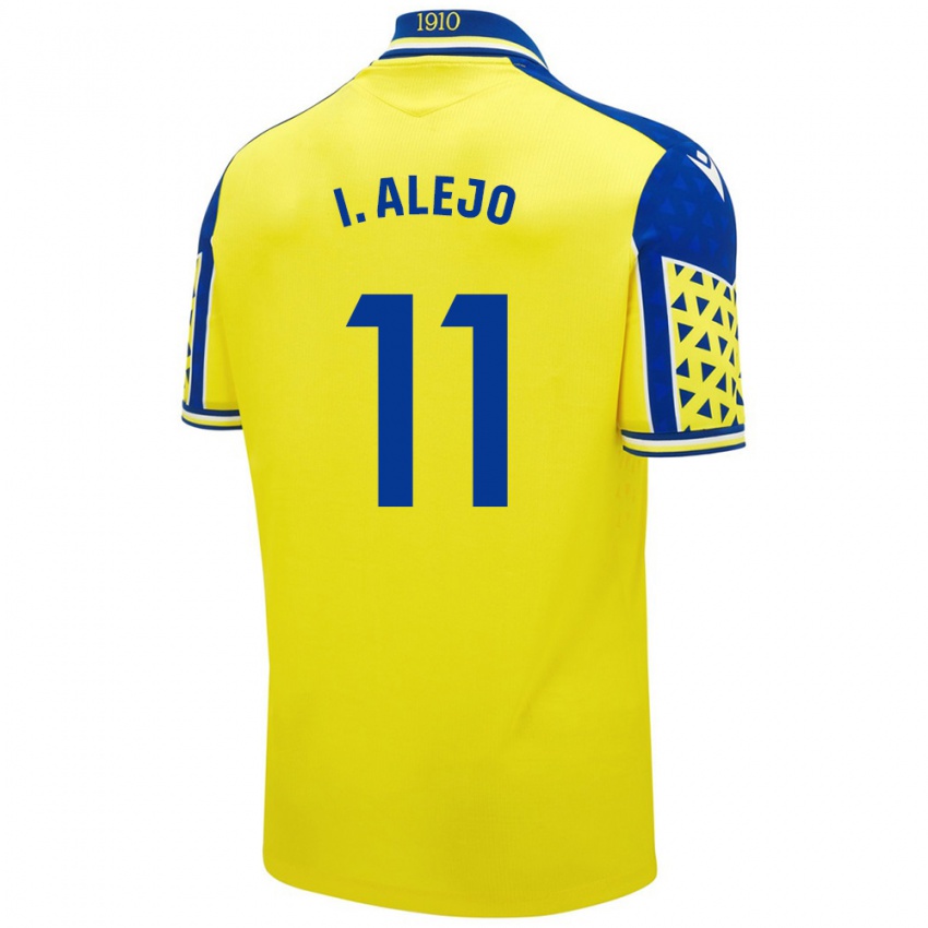 Niño Camiseta Iván Alejo #11 Amarillo Azul 1ª Equipación 2024/25 La Camisa Chile