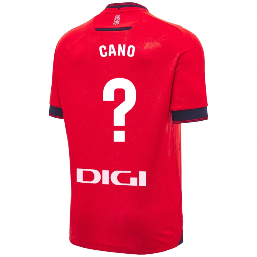 Niño Camiseta Javi Caño #0 Rojo Blanco 1ª Equipación 2024/25 La Camisa Chile