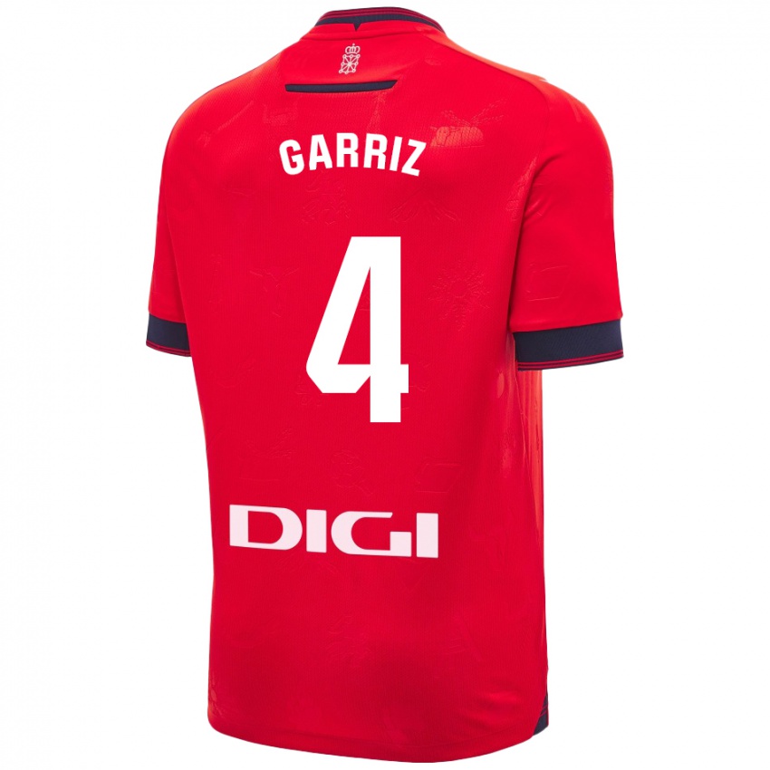 Niño Camiseta Ibaider Garriz #4 Rojo Blanco 1ª Equipación 2024/25 La Camisa Chile