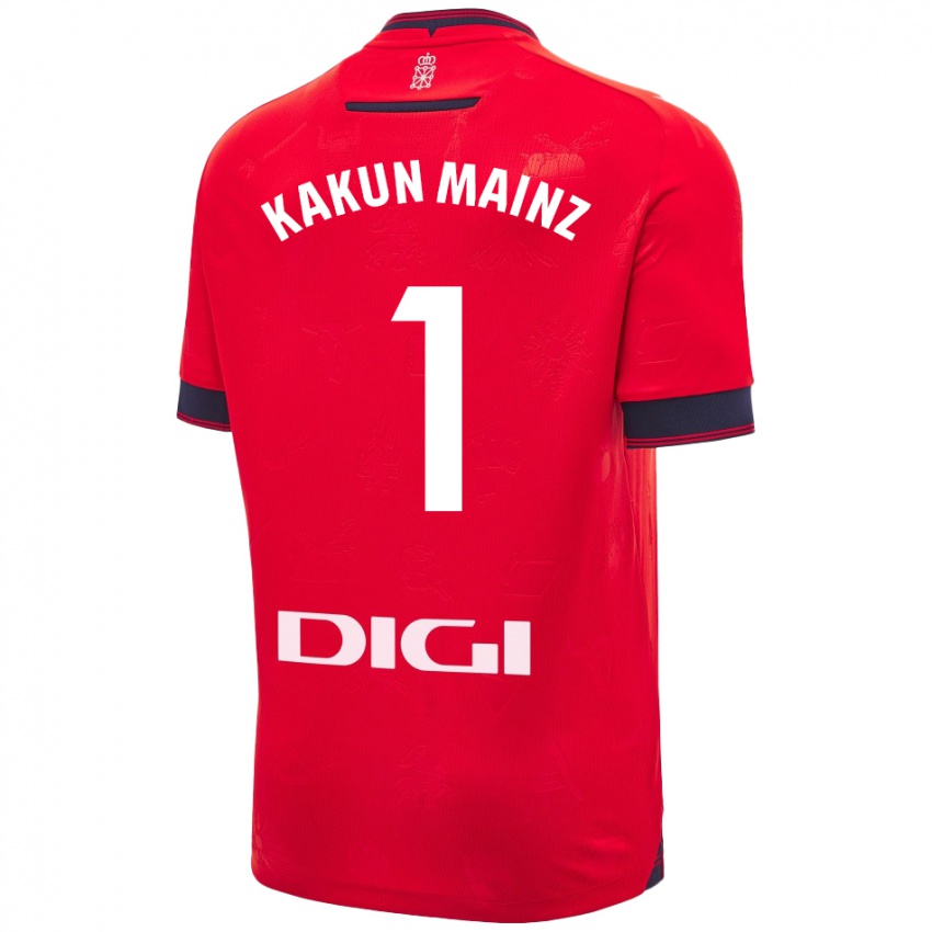 Niño Camiseta Kakun Mainz #1 Rojo Blanco 1ª Equipación 2024/25 La Camisa Chile