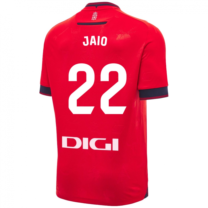 Niño Camiseta Jaione Larraiotz Senosiain #22 Rojo Blanco 1ª Equipación 2024/25 La Camisa Chile