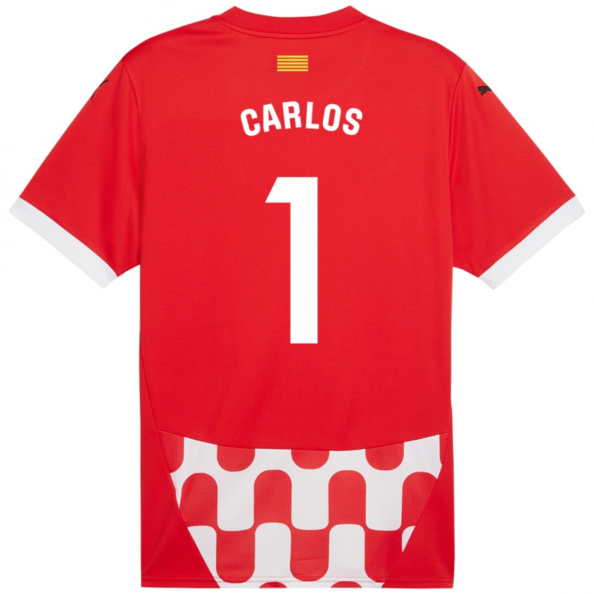 Niño Camiseta Juan Carlos #1 Rojo Blanco 1ª Equipación 2024/25 La Camisa Chile