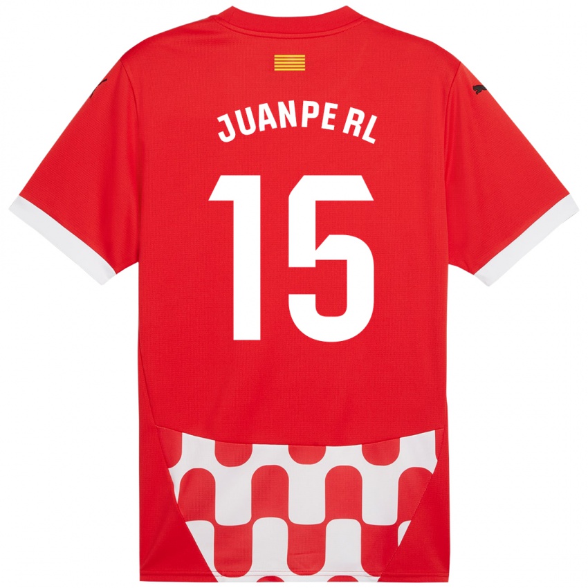 Niño Camiseta Juanpe #15 Rojo Blanco 1ª Equipación 2024/25 La Camisa Chile