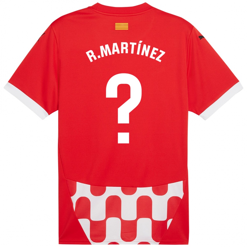 Niño Camiseta Raúl Martínez #0 Rojo Blanco 1ª Equipación 2024/25 La Camisa Chile