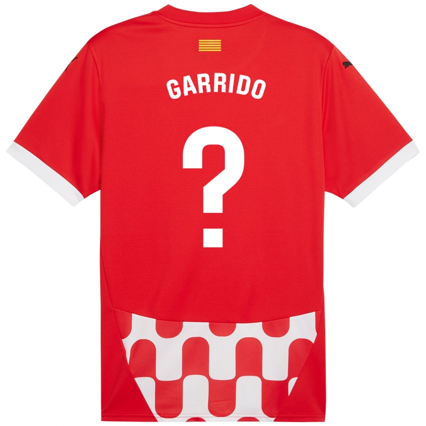 Niño Camiseta Carles Garrido #0 Rojo Blanco 1ª Equipación 2024/25 La Camisa Chile