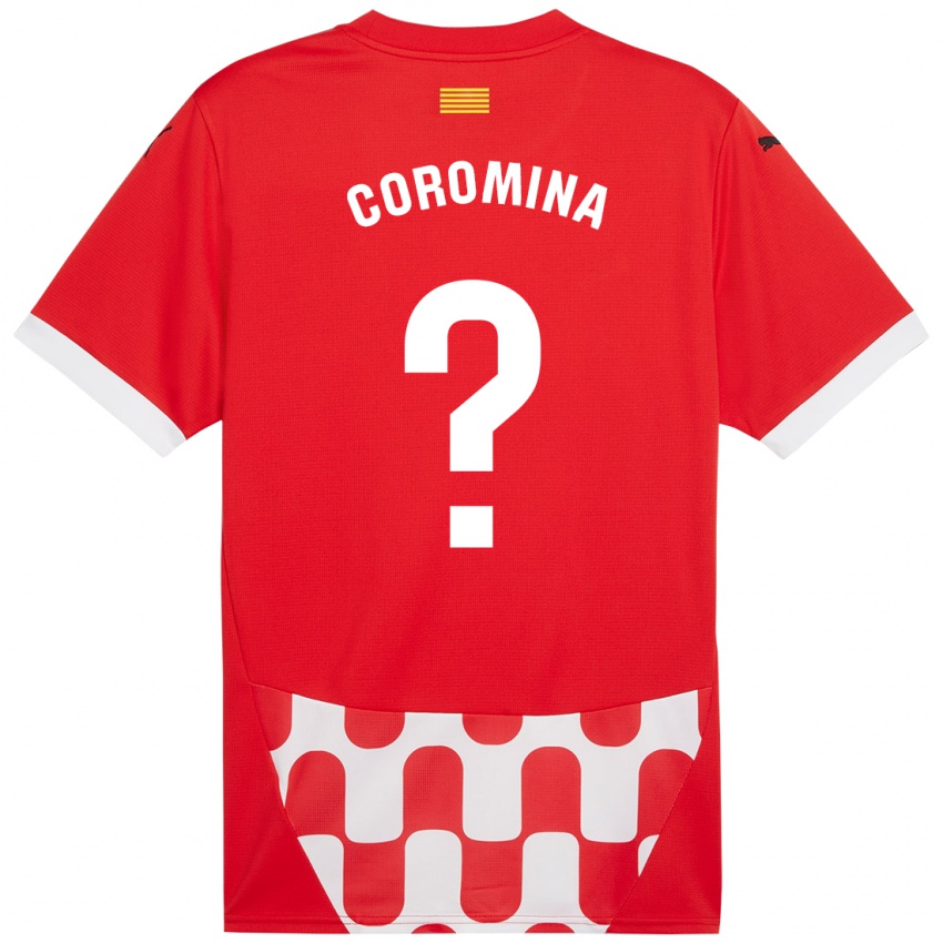 Niño Camiseta Arnau Coromina #0 Rojo Blanco 1ª Equipación 2024/25 La Camisa Chile