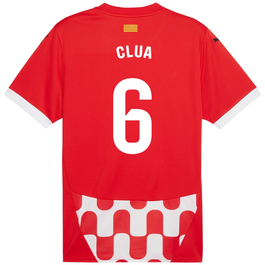 Niño Camiseta Silvi Clua #6 Rojo Blanco 1ª Equipación 2024/25 La Camisa Chile