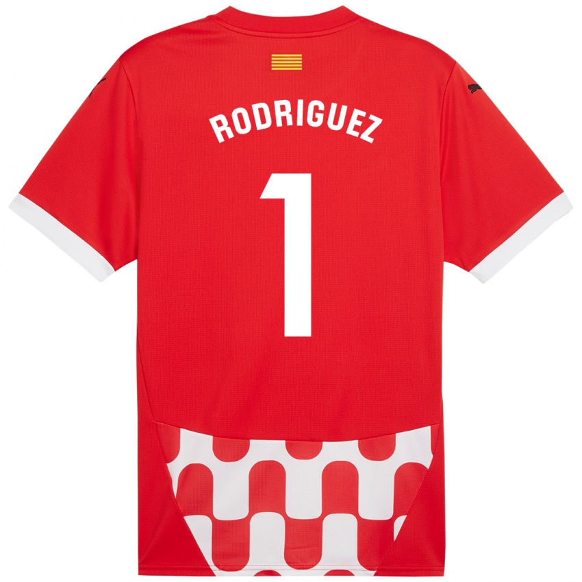 Niño Camiseta Maria Rodríguez #1 Rojo Blanco 1ª Equipación 2024/25 La Camisa Chile