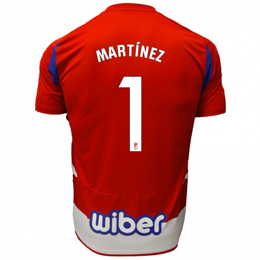 Niño Camiseta Marc Martínez #1 Rojo Blanco Azul 1ª Equipación 2024/25 La Camisa Chile