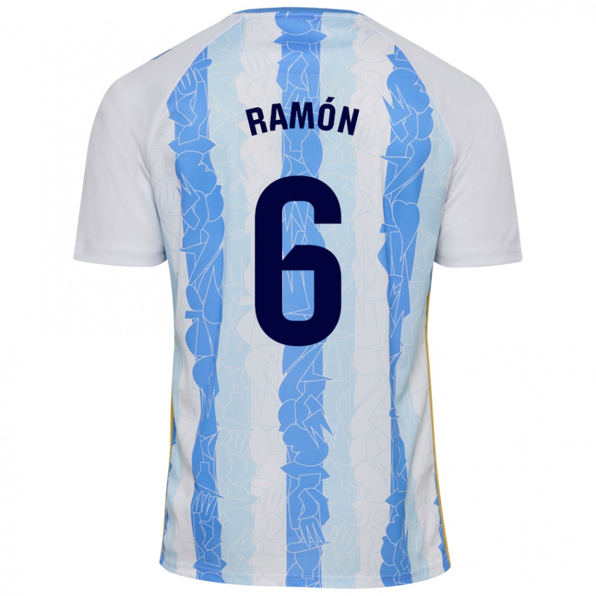 Niño Camiseta Ramón Enríquez #6 Blanco Azul 1ª Equipación 2024/25 La Camisa Chile