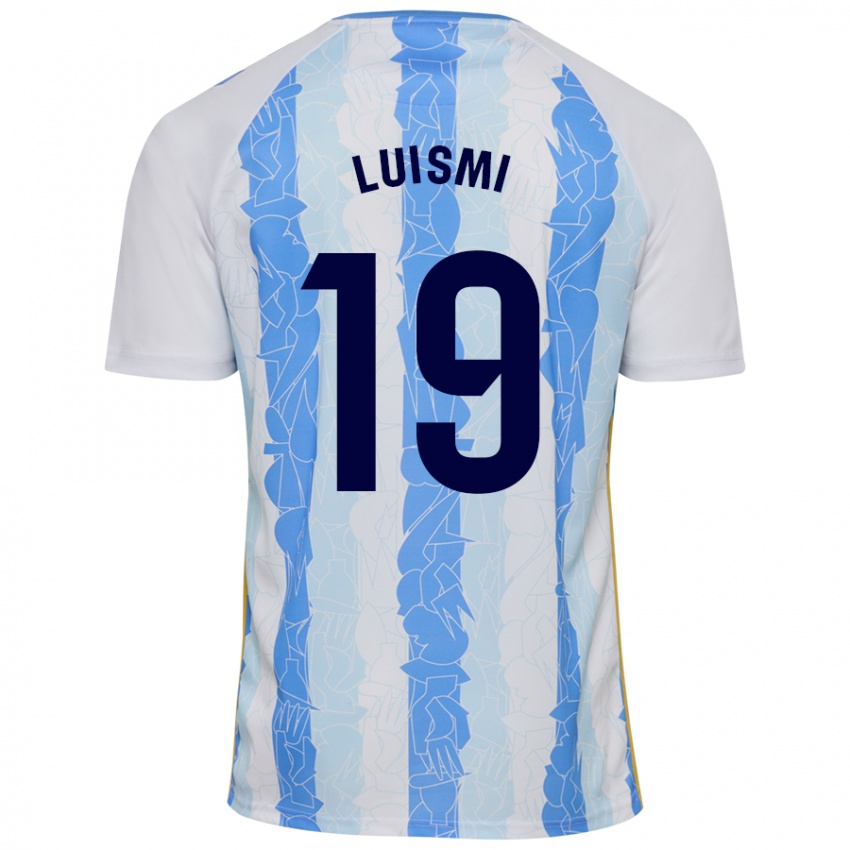 Niño Camiseta Luismi Sánchez #19 Blanco Azul 1ª Equipación 2024/25 La Camisa Chile