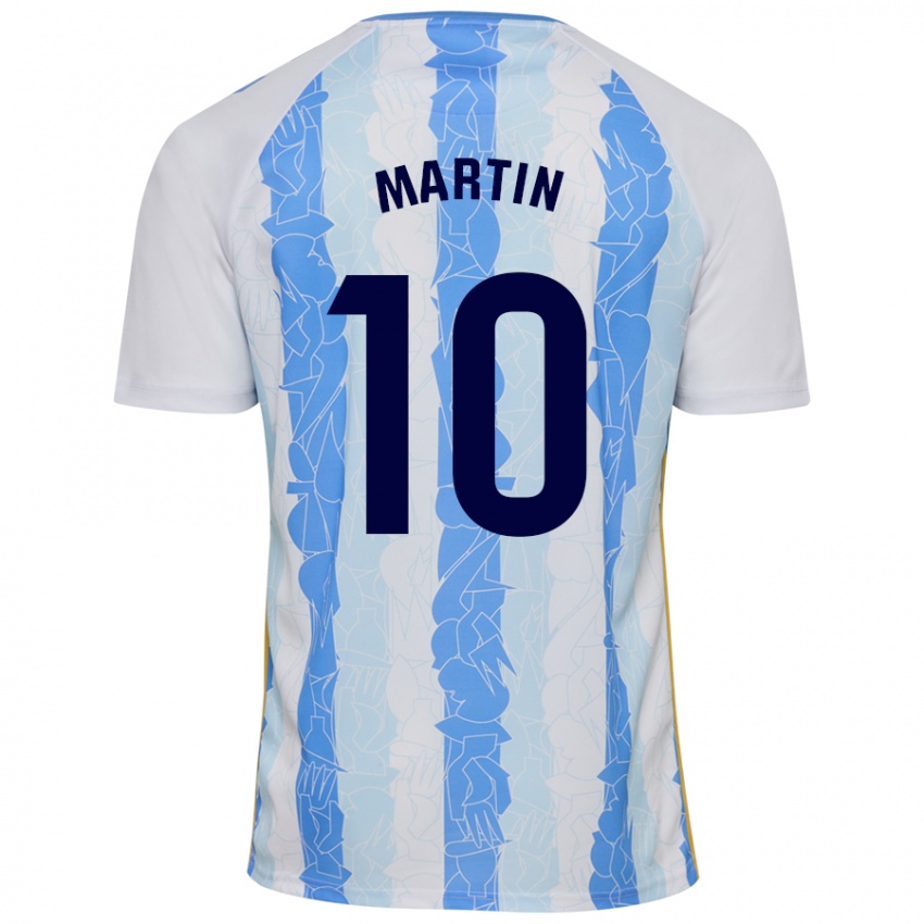 Niño Camiseta Jesús Martín #10 Blanco Azul 1ª Equipación 2024/25 La Camisa Chile