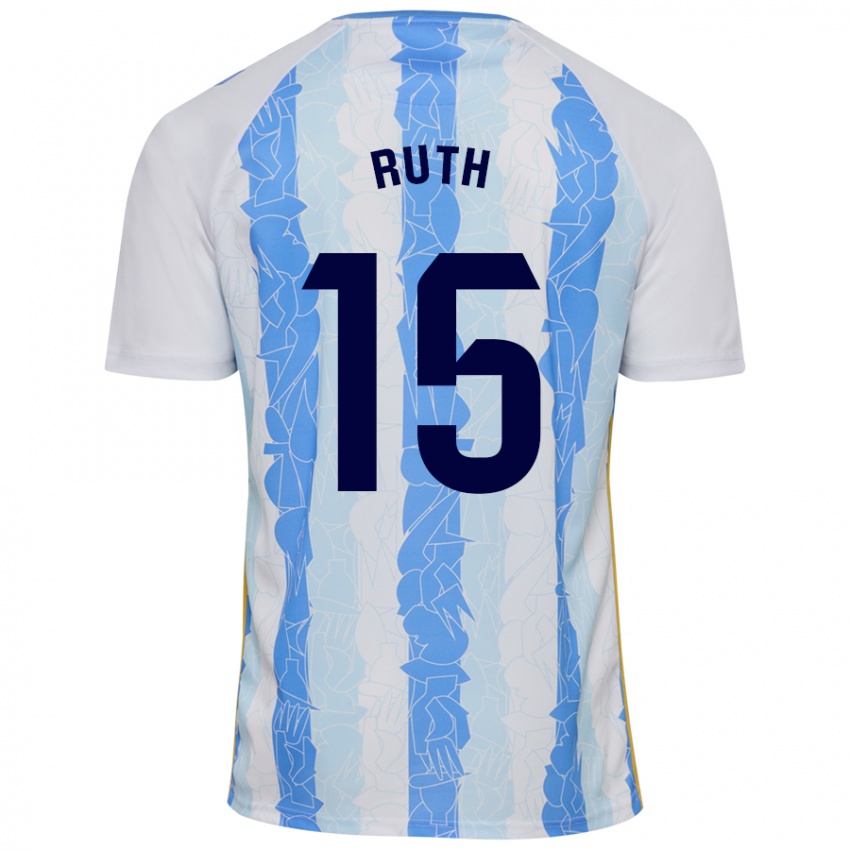 Niño Camiseta Ruth #15 Blanco Azul 1ª Equipación 2024/25 La Camisa Chile