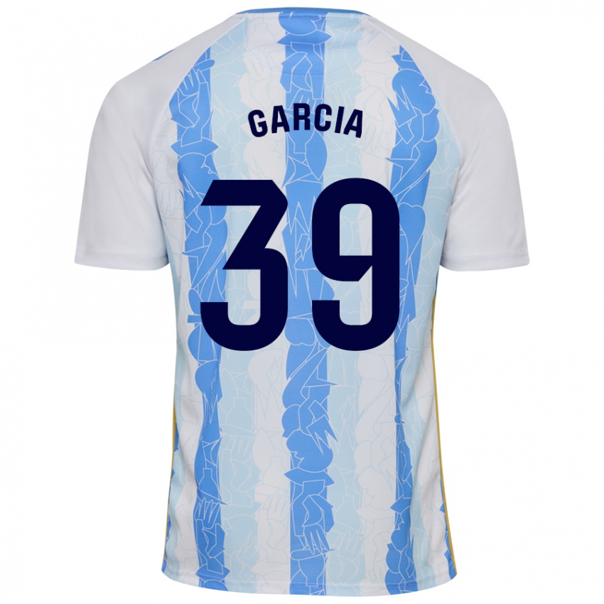 Niño Camiseta Claudia García #39 Blanco Azul 1ª Equipación 2024/25 La Camisa Chile