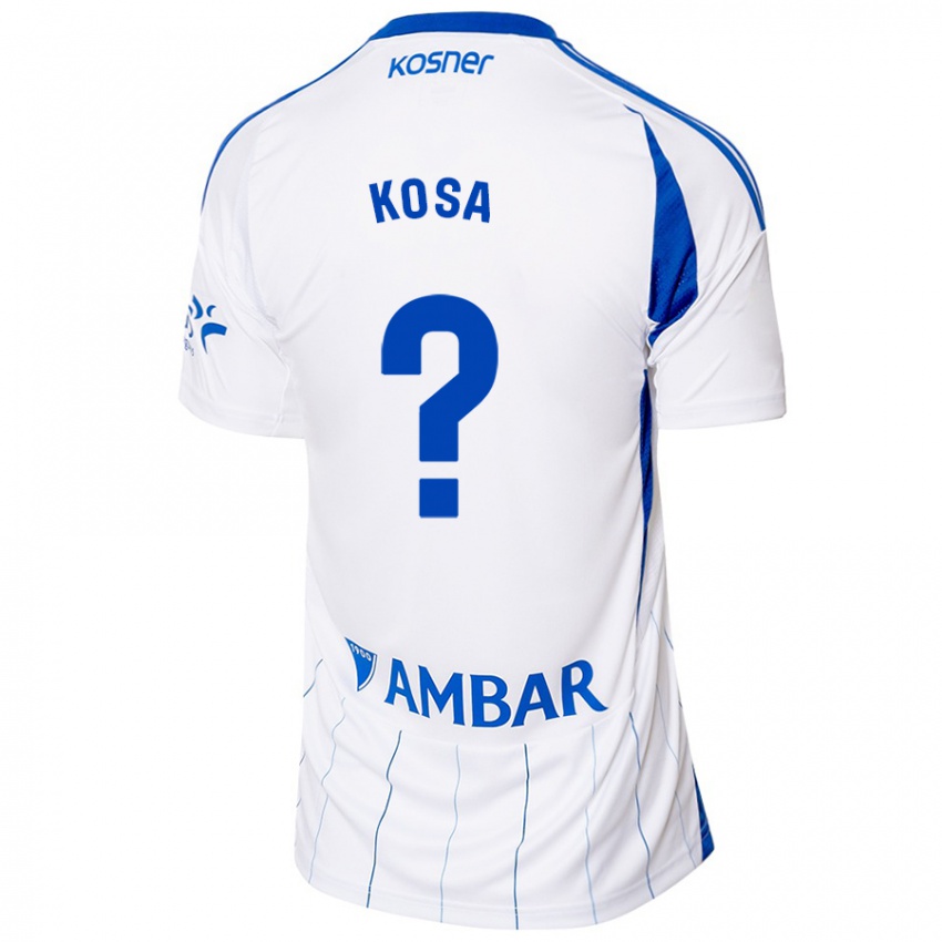 Niño Camiseta Sebastian Kosa #0 Rojo Blanco 1ª Equipación 2024/25 La Camisa Chile