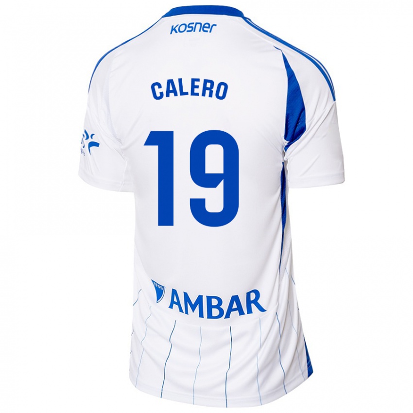 Niño Camiseta Iván Calero #19 Rojo Blanco 1ª Equipación 2024/25 La Camisa Chile