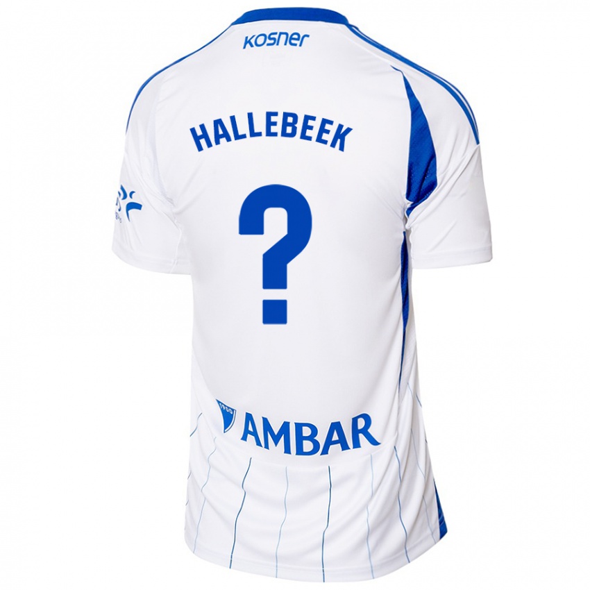 Niño Camiseta Boaz Hallebeek #0 Rojo Blanco 1ª Equipación 2024/25 La Camisa Chile