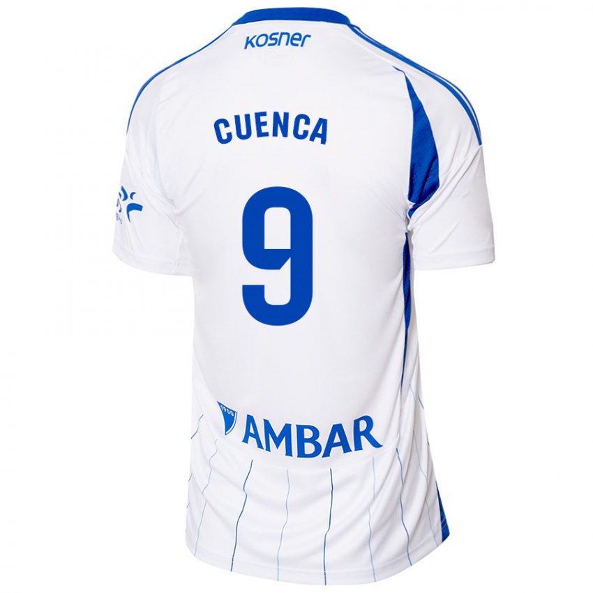 Niño Camiseta Marcos Cuenca #9 Rojo Blanco 1ª Equipación 2024/25 La Camisa Chile