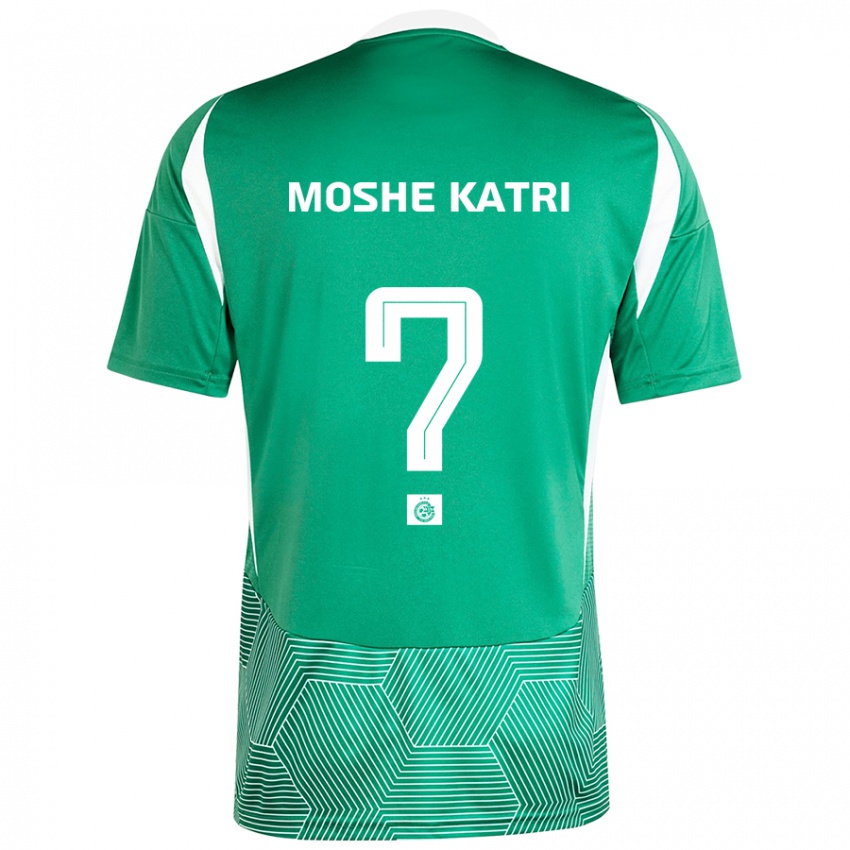 Niño Camiseta Roy Moshe Katri #0 Verde Blanco 1ª Equipación 2024/25 La Camisa Chile