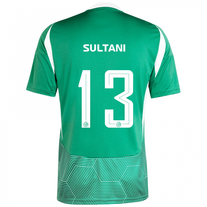 Niño Camiseta Tomás Sultani #13 Verde Blanco 1ª Equipación 2024/25 La Camisa Chile