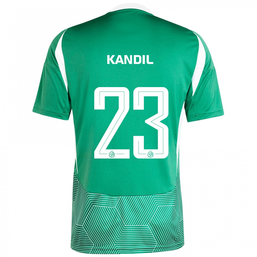 Niño Camiseta Maor Kandil #23 Verde Blanco 1ª Equipación 2024/25 La Camisa Chile