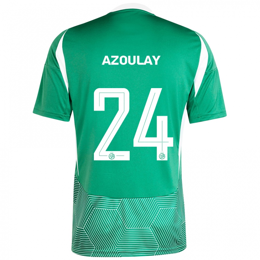 Niño Camiseta Ethane Azoulay #24 Verde Blanco 1ª Equipación 2024/25 La Camisa Chile