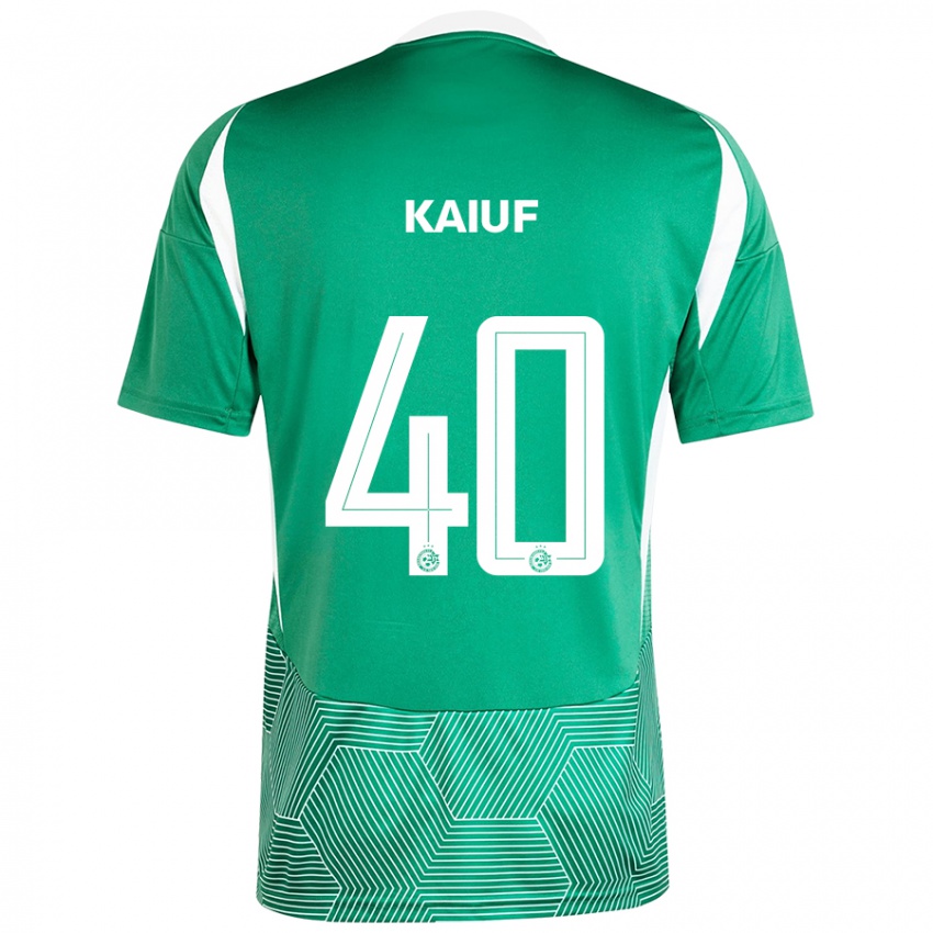 Niño Camiseta Sharif Kaiuf #40 Verde Blanco 1ª Equipación 2024/25 La Camisa Chile