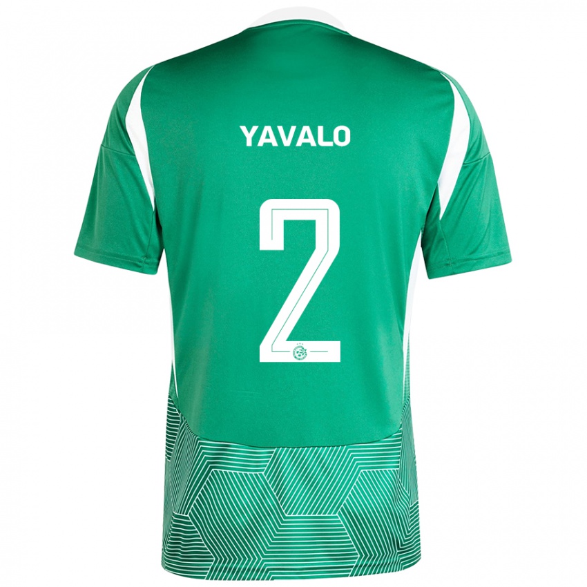 Niño Camiseta Gatachao Yavalo #2 Verde Blanco 1ª Equipación 2024/25 La Camisa Chile