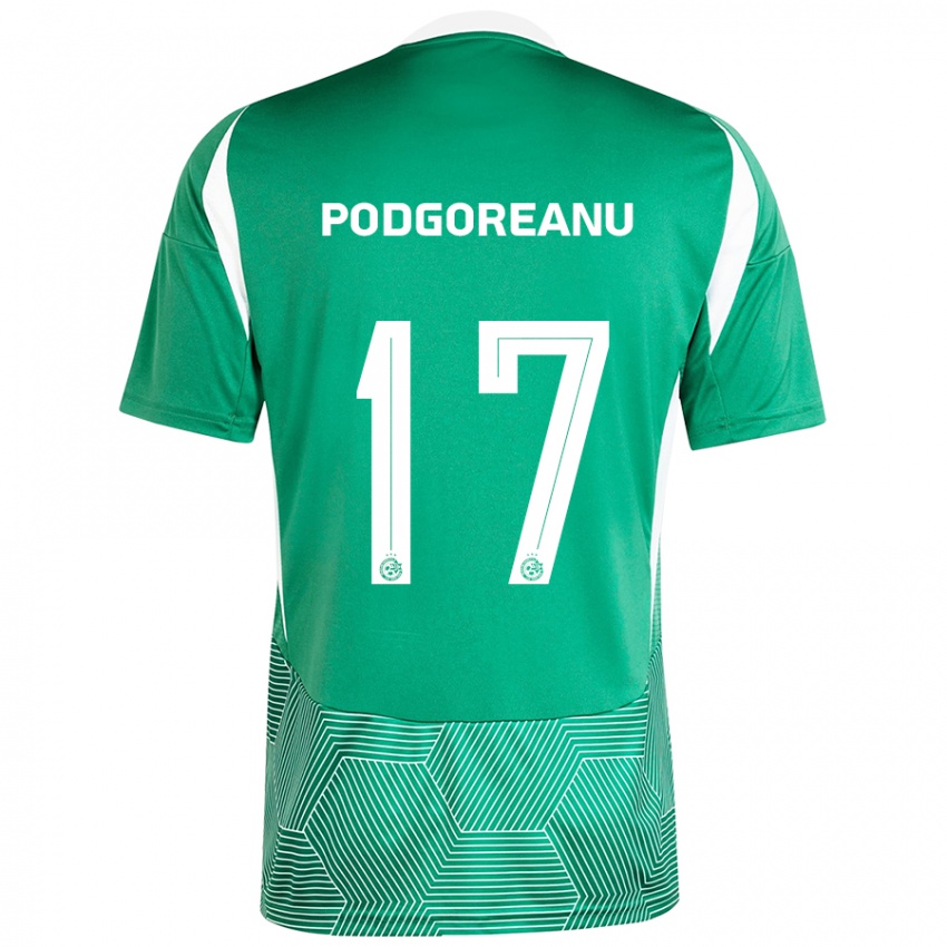 Niño Camiseta Suf Podgoreanu #17 Verde Blanco 1ª Equipación 2024/25 La Camisa Chile