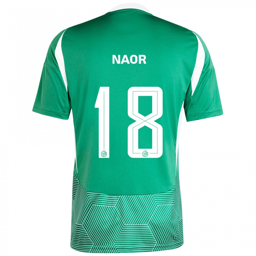 Niño Camiseta Goni Naor #18 Verde Blanco 1ª Equipación 2024/25 La Camisa Chile