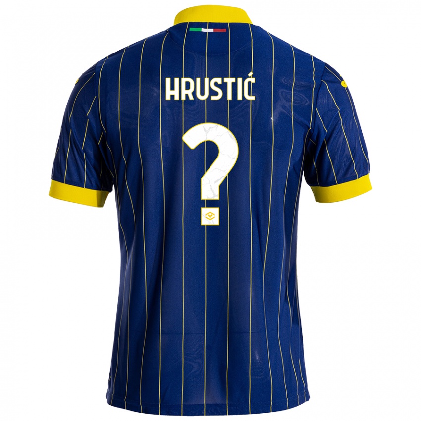 Niño Camiseta Ajdin Hrustić #0 Azul Amarillo 1ª Equipación 2024/25 La Camisa Chile