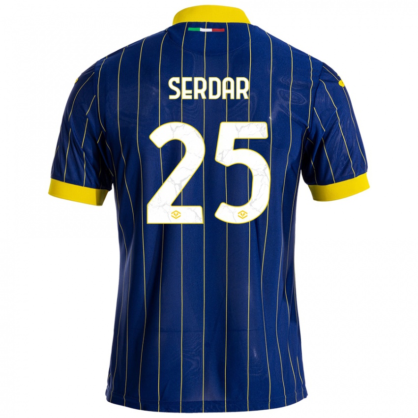 Niño Camiseta Suat Serdar #25 Azul Amarillo 1ª Equipación 2024/25 La Camisa Chile