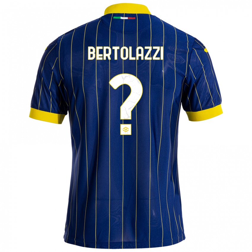 Niño Camiseta Giovanni Bertolazzi #0 Azul Amarillo 1ª Equipación 2024/25 La Camisa Chile